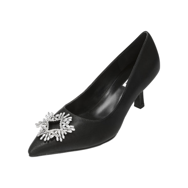 2.5 INCHES BLACK POSIE PUMP