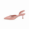 2 INCHES ROSE GOLD SLINGBACK HEEL - DARLIN